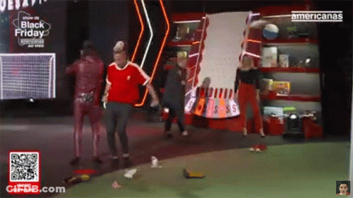 People Dancing At Black Friday Sign GIF