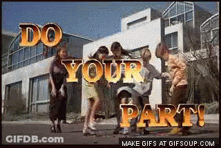 People Dancing At Building Do Your Part GIF