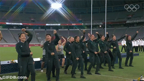 People Dancing At Olympic Stadium GIF
