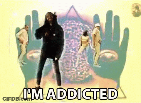 People Dancing Before Hand Saying I'm Addicted GIF