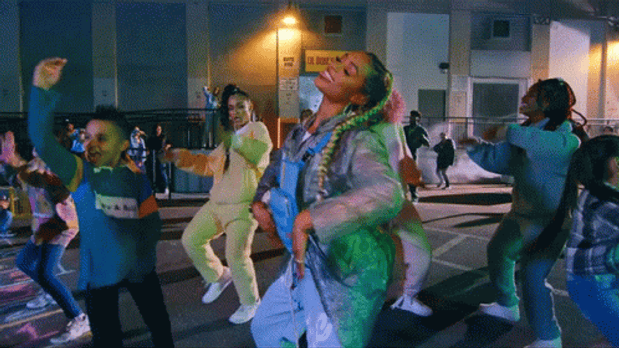 People Dancing Hip Hop At The Parking GIF