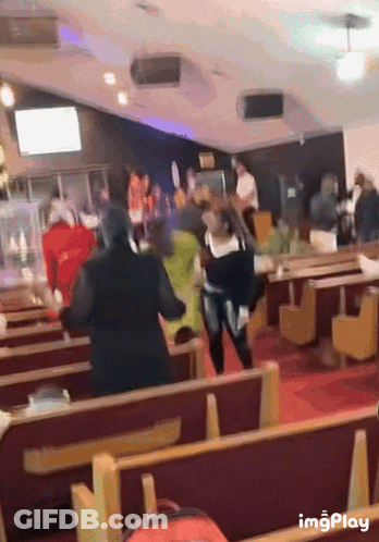 People Dancing In Church With Imgplay GIF