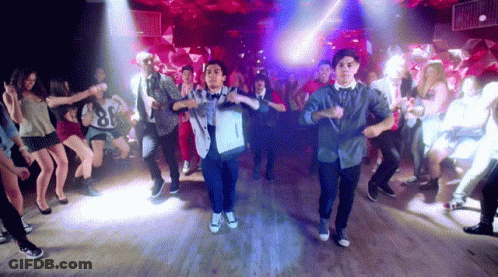 People Dancing In Club Number 8 Shirt GIF