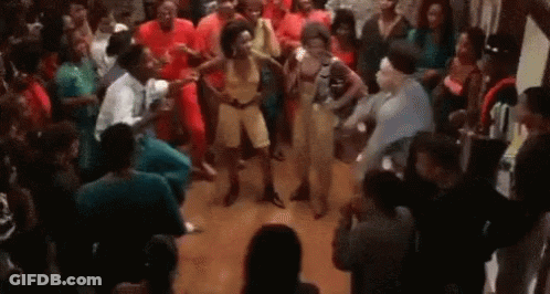 People Dancing In Front Of Crowd GIF