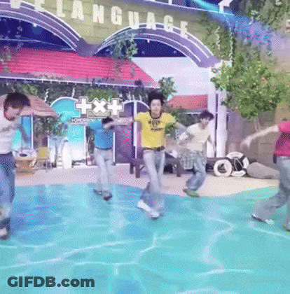 People Dancing In Pool GIF