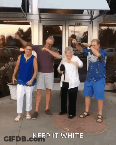 People Dancing Keep It White GIF