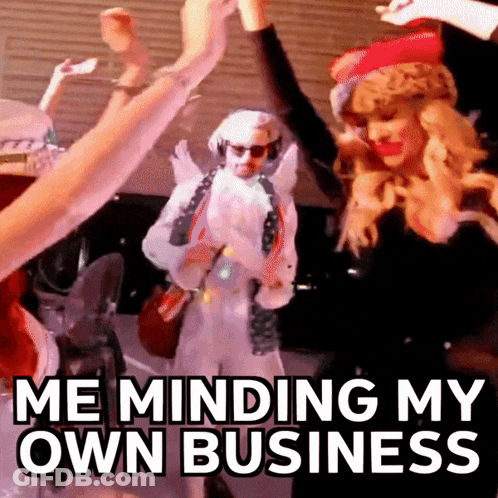 People Dancing Minding My Own Business GIF