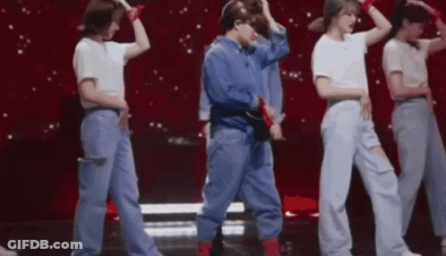 People Dancing On Stage GIF