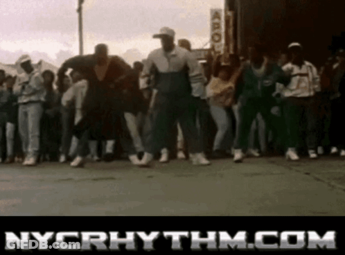 People Dancing On Street Nycrhythm.com GIF