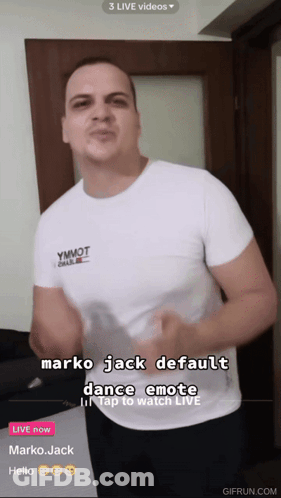 People Dancing On Wooden Floor In Dark Room GIF