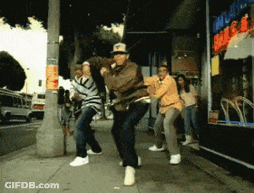 People Dancing Outside Store Sale GIF