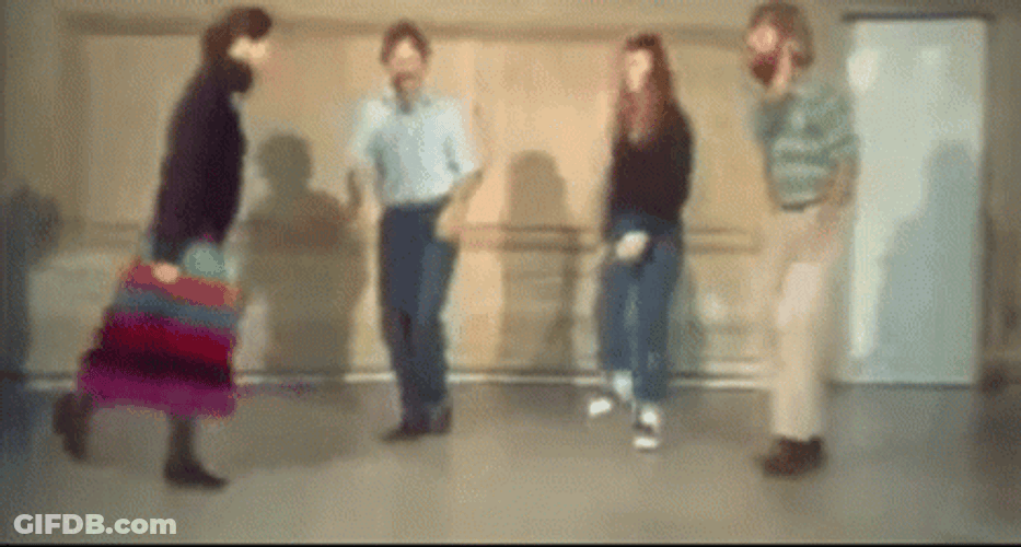 People Dancing Techno Folk Dance GIF