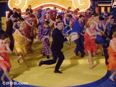 People Dancing With A Sign GIF