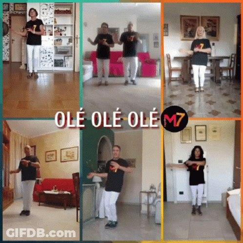 People Dancing With Ole Ole Ole GIF