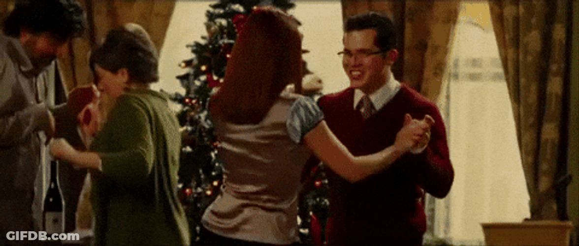 People Doing Salsa On Christmas Day GIF