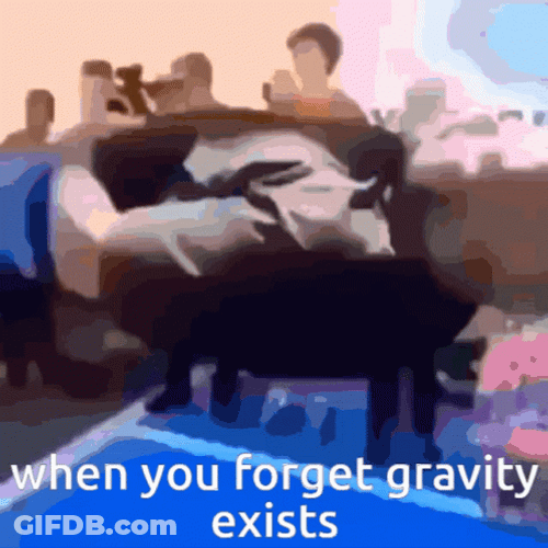 People Dont Forget Gravity Exists GIF