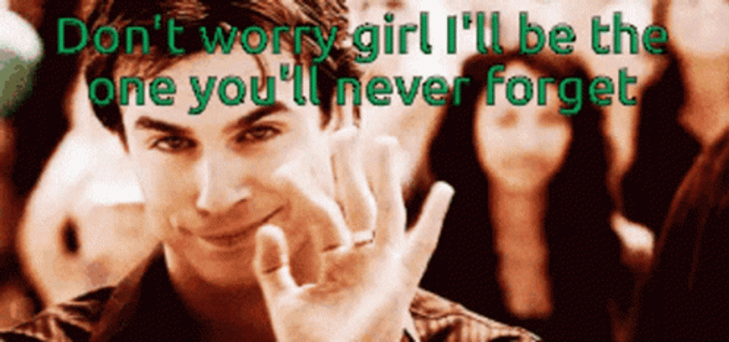 People Dont Forget I'll Be The One GIF