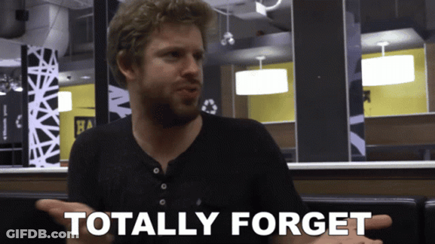 People Dont Totally Forget GIF