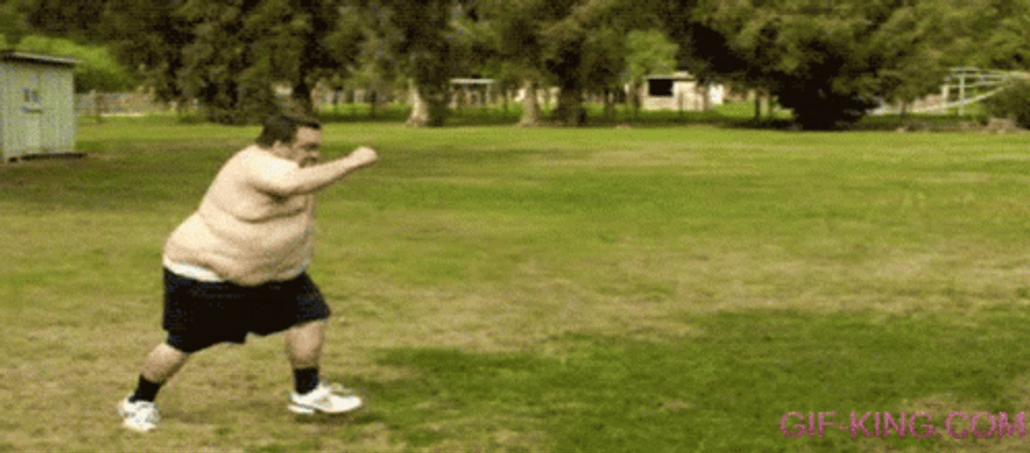 People Falling Chubby Guy Diving On Pool Fail GIF