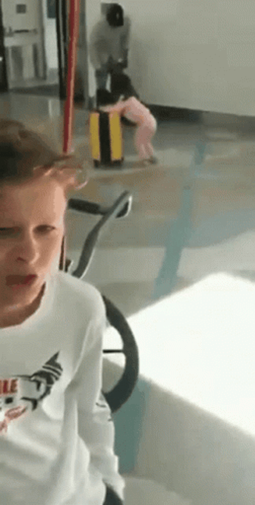 People Falling Mischievous Kid GIF