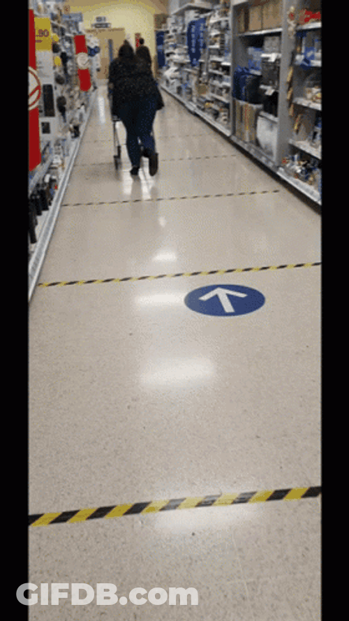 People Falling Wobbly Feet Supermarket Fail GIF