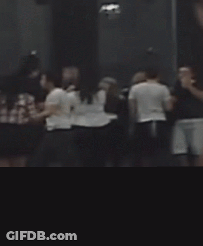 People Gathering In Dark Room GIF