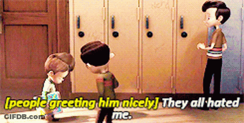 People Greeting Cartoon Scene GIF