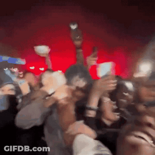 People Having Fun Mosh Pit Party GIF