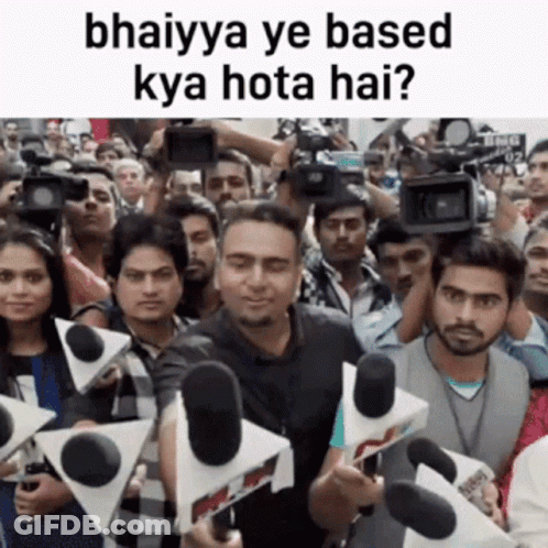 People Holding Microphones And Sign GIF