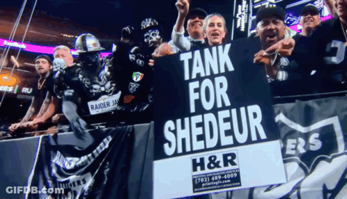 People Holding Tank For Shedeur Sign GIF
