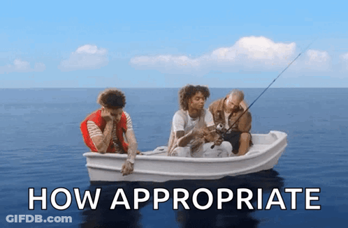 People In Boat How Appropriate GIF