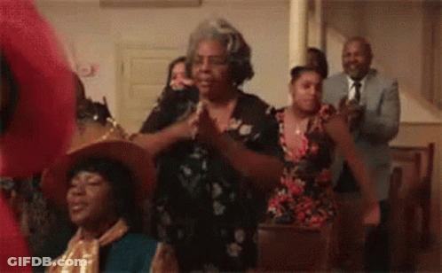 People In Church Applauding And Clapping GIF