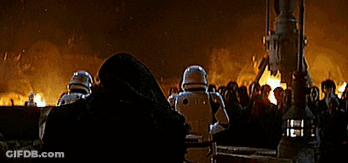 People In Front Of Burning Building GIF