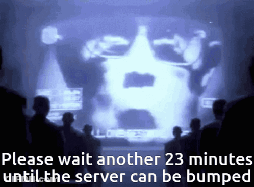 People In Front Of Screen Saying Please Wait 23 Minutes GIF