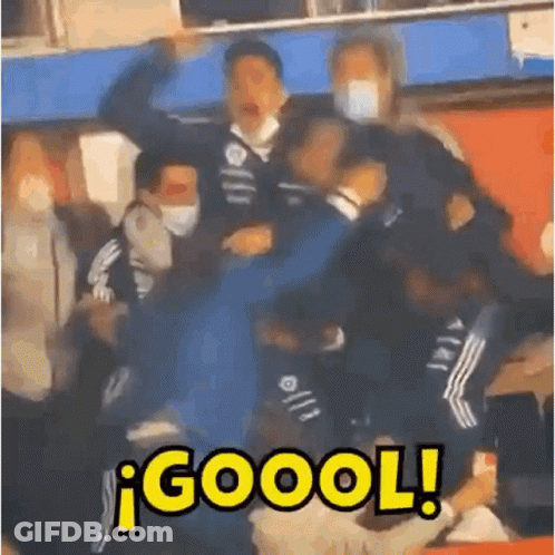 People In Room With Word Goool GIF