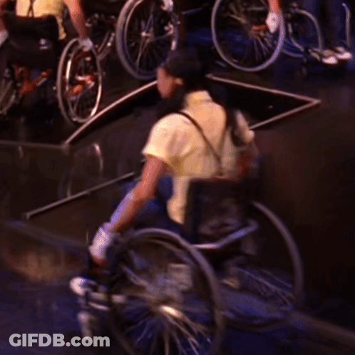 People In Wheelchairs Dancing GIF