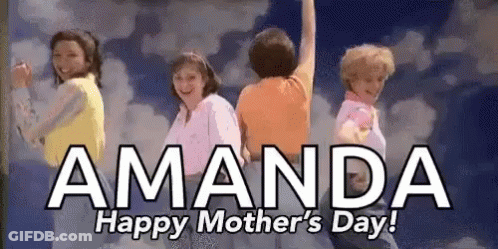 People Jumping Happy Mother's Day Amanda GIF