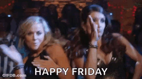 People Jumping Happy No Work Monday GIF