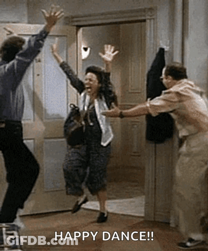 People Jumping Man Holding Woman Hand GIF