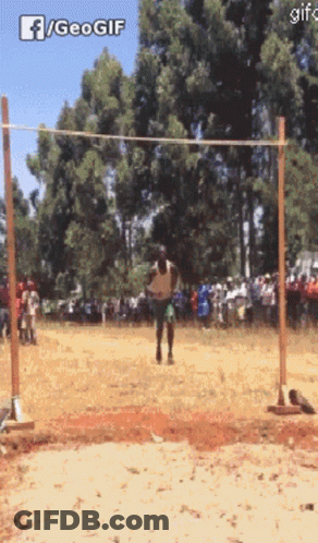 People Jumping On Trampolines In School Hallway GIF