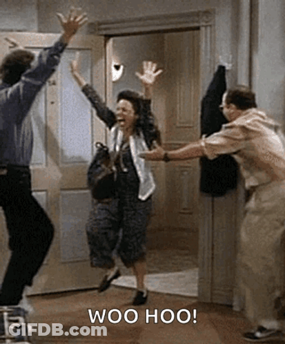 People Jumping With Woo Hoo GIF