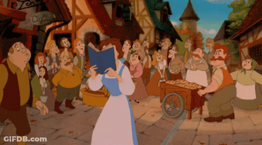 People Looking At Belle GIF