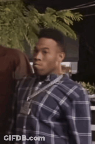 People Looking Up In Dark Room GIF