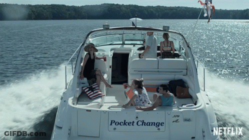 People On Boat Pocket Change GIF