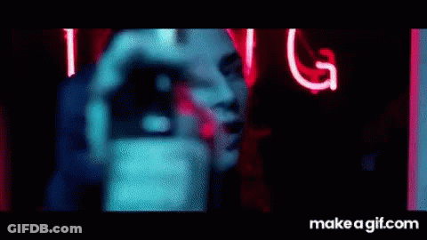 People Partying In Dark Room GIF