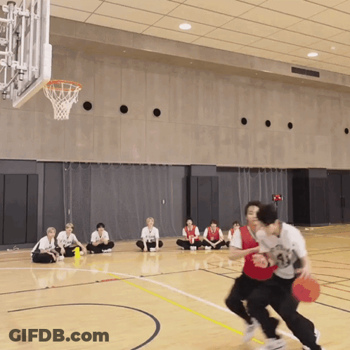 People Playing Basketball With Score 10-0 GIF