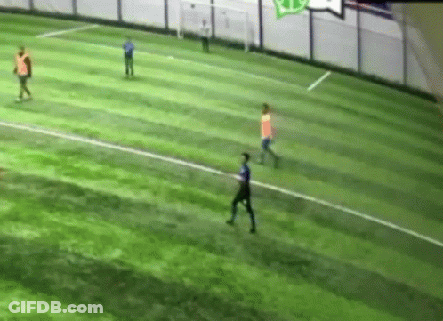 People Playing Soccer On Green Field GIF