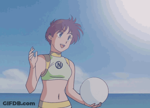 People Playing Volleyball On Sunny Day GIF