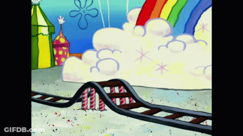People Riding Roller Coaster With My Life GIF