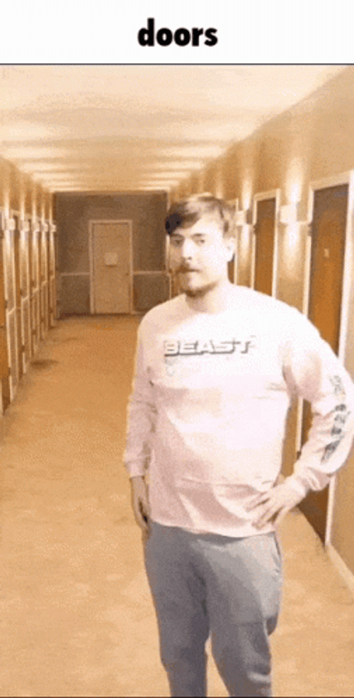People Rush Running Multiple Doors GIF